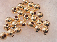 NEW 10 PCS 14K SOLID YELLOW GOLD 3 MM SPACER POLISH ROUND SEAMLESS BEAD USA