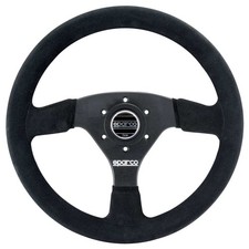 Sparco 323 Race/Rally/Saloon Steering Wheel - Black Suede - 330mm Diameter