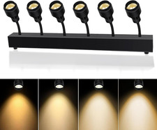 Pinspot Light Bar,6Pc LED Pinspot Stage Lights Disco Ball Manual Zoom 15-60 Degr