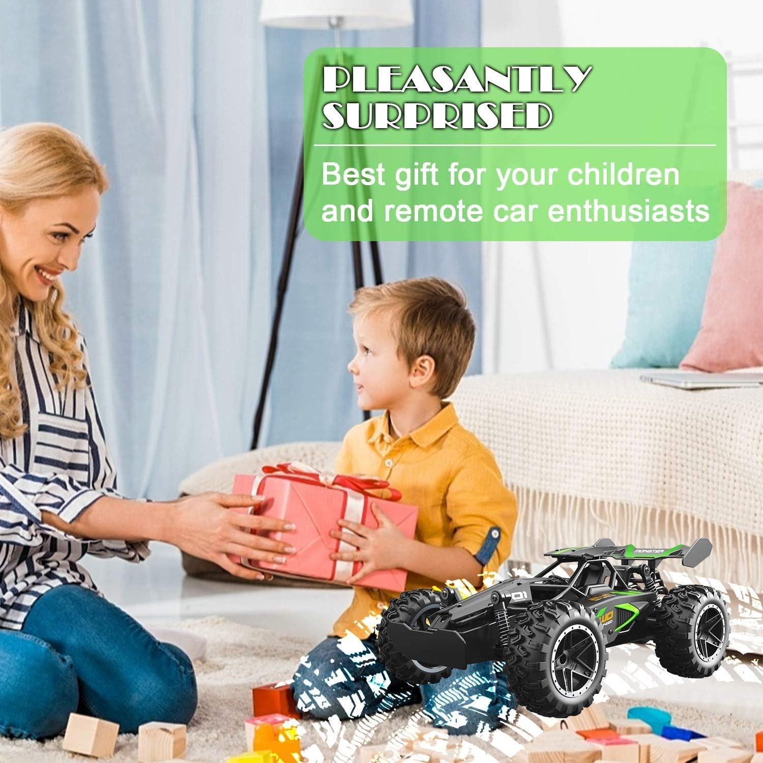 1/14 Brushless RC Cars for Adults Fast 60+ mph, RC Trucks 4x4 Offroad