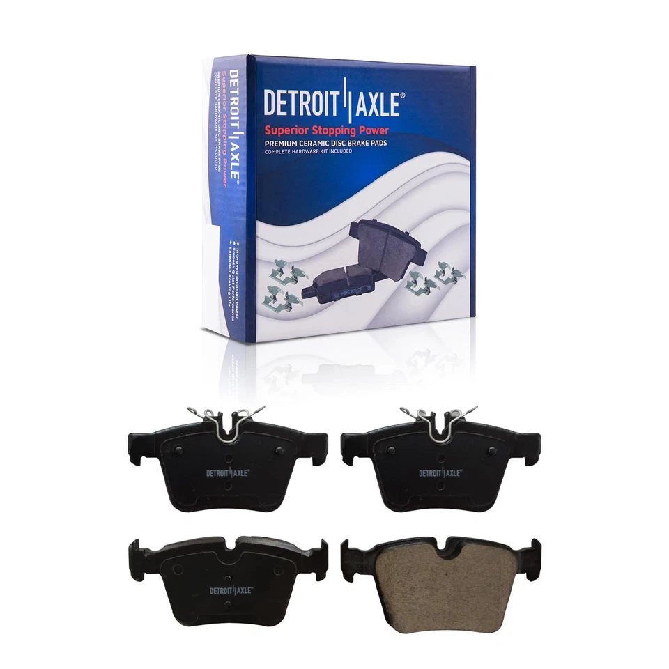 Rotores de disco perfurados traseiros 6 peças + pastilhas de freio para 2015-2021 Mercedes-Benz C300 C350E - Imagem 4 de 4