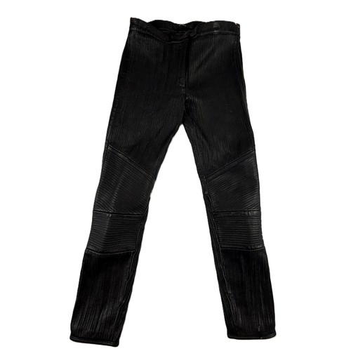 Vintage Givenchy Textured Lambskin Leather Moto Pants 40 Women’s