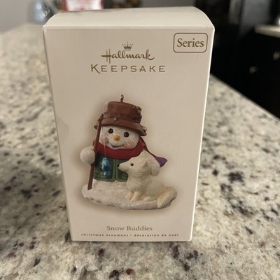 Hallmark Snow Buddies 11th in Series 2008 Snowman Fox Fishing New In Box