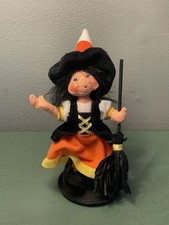 Annalee 6in Candy Corn Witch Kid Halloween Doll Decoration Figurine