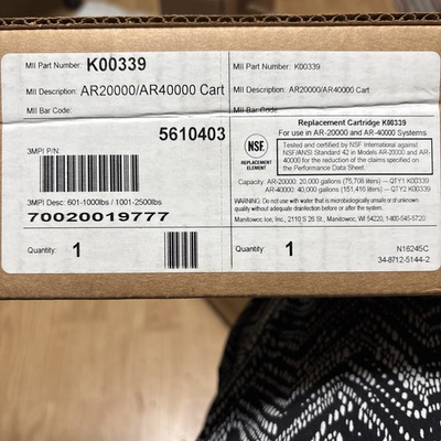 #ad Manitowoc K00339 Water Filter Replacement Cartridge $90.00