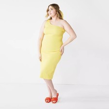 Women's Nine West One Shoulder plus size Bodycon dress 3X