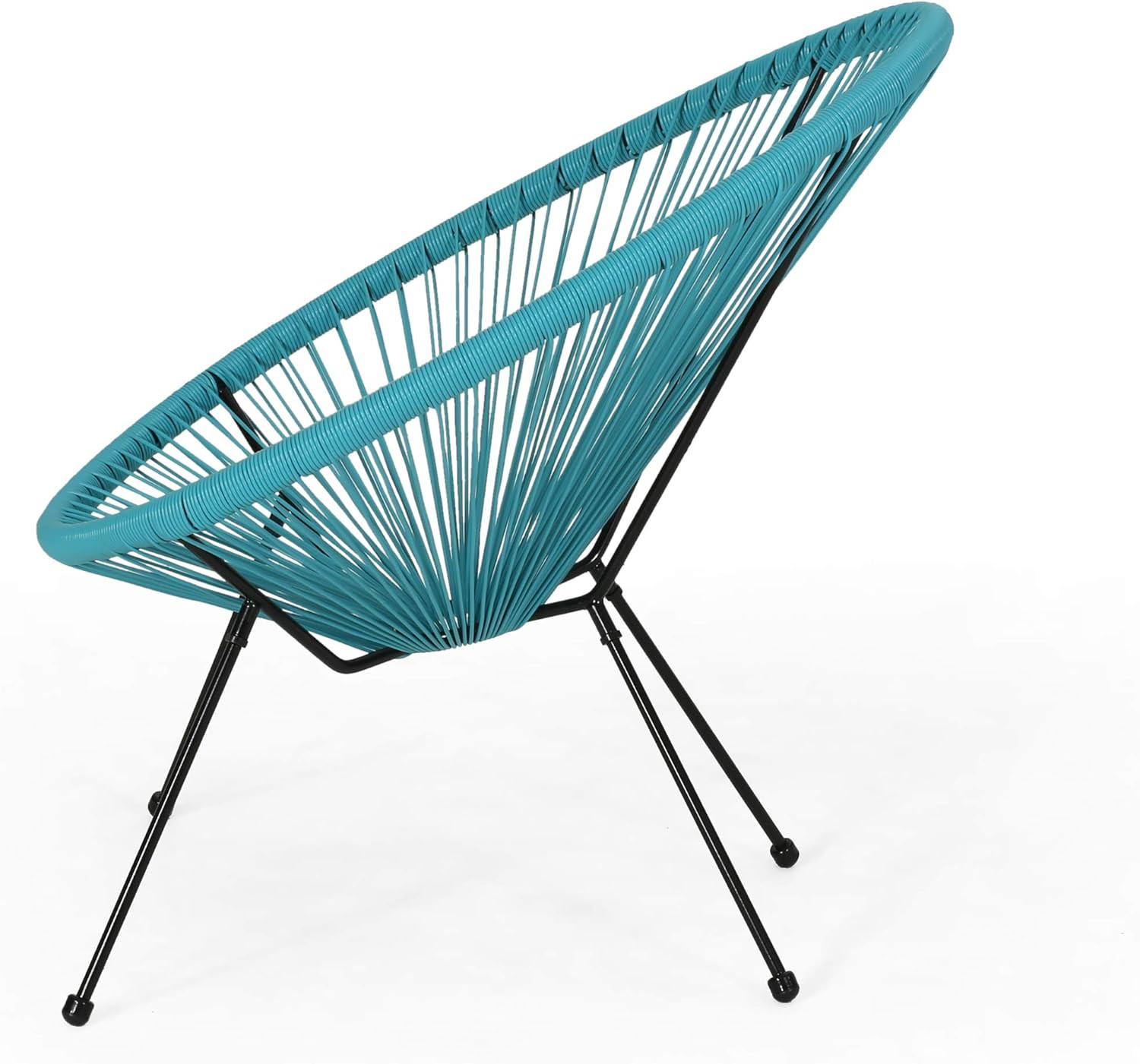 Teal & Black Steel Frame Outdoor Hammock Chairs - Set of 2