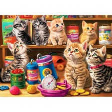 Funny Cute Cats 300 Piece Jigsaw Puzzle 20.5 x 15 Inch