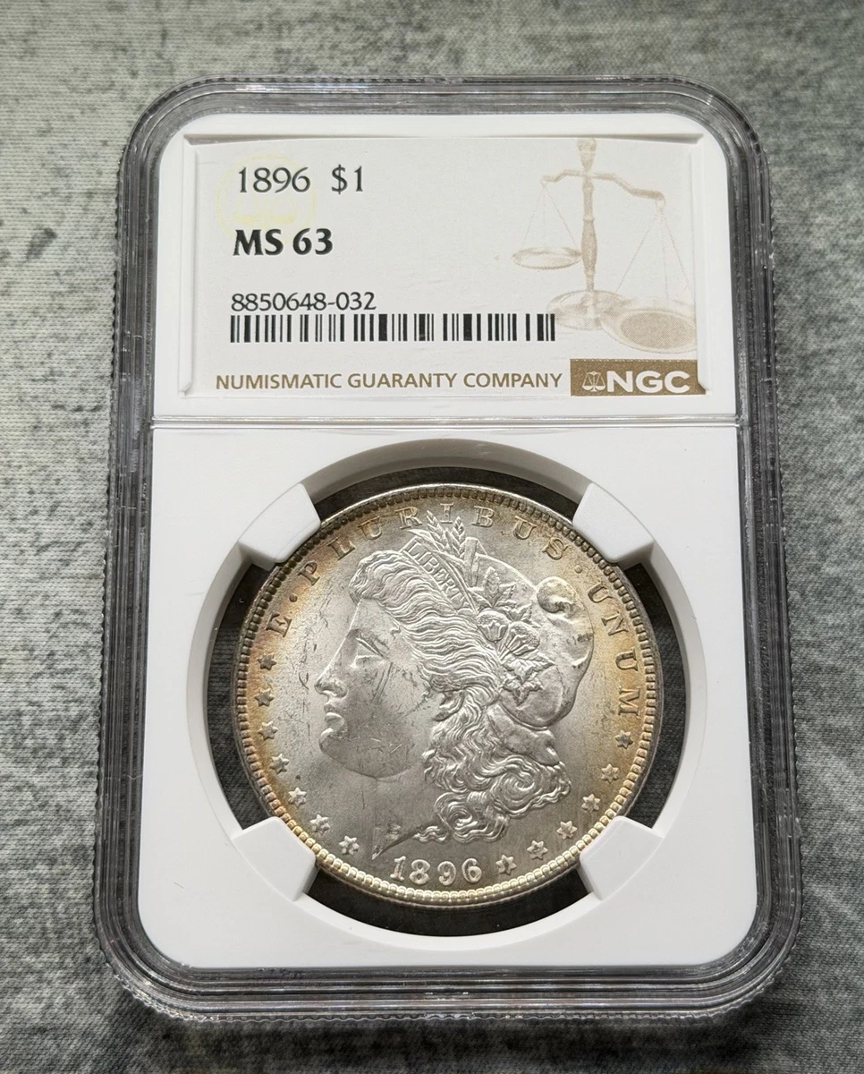1896年 モルガンダラー 銀貨　NGC MS63 MS 63 Graded 1896 Year Morgan US Dollars (1878-1921) for sale | eBay