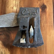 Vintage Chopper 1 Wood Splitting Axe Maul Tool Head Spring Loaded Spreaders