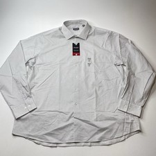 Van Heusen Dress Shirt Regular Fit Flex Collar Stretch Men  s Sz XL 17 1/2 36/37