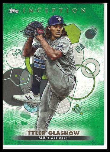 2022 Topps Inception #52 Tyler Glasnow Green Tampa Bay Rays - Picture 1 of 2