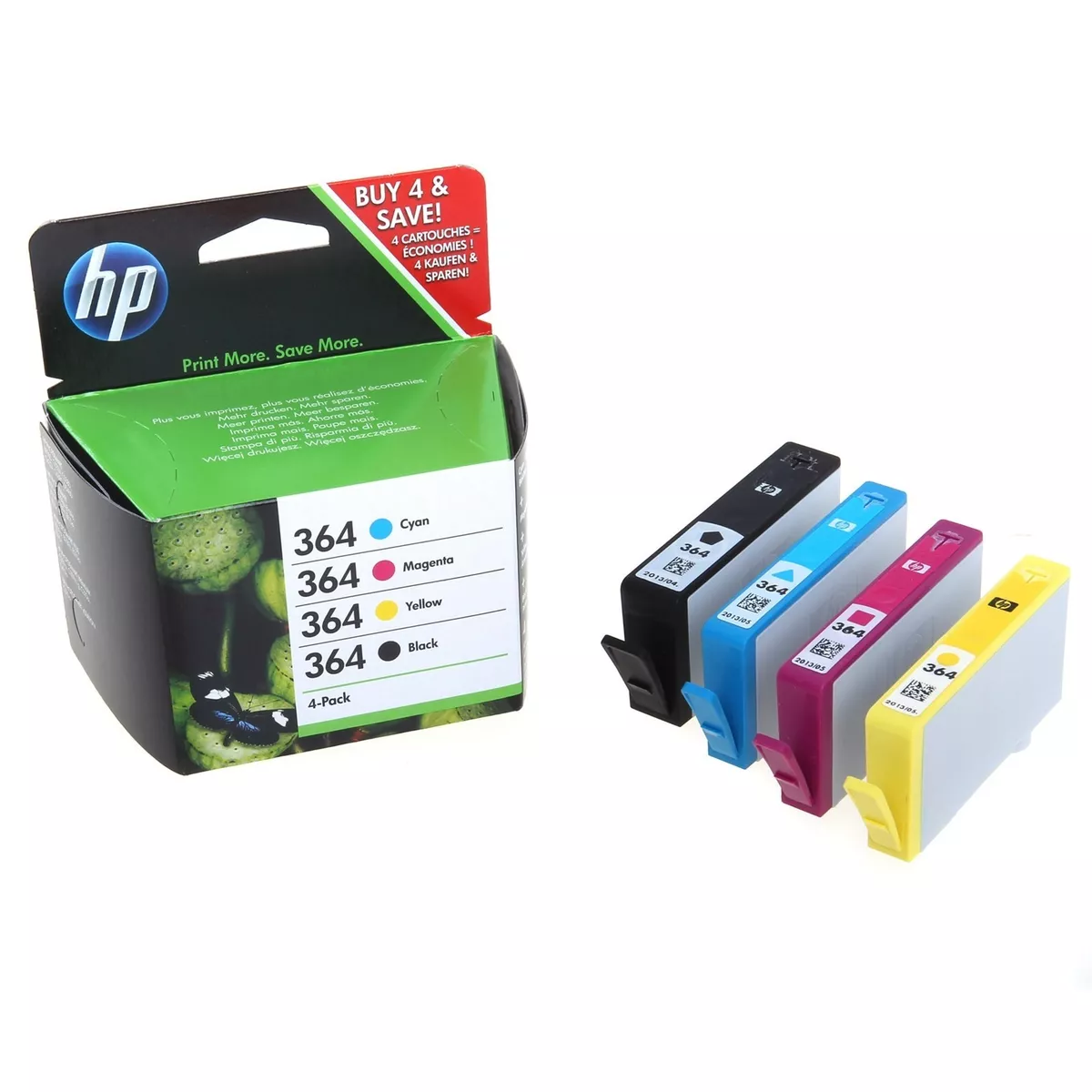 udløb Fjord Hvilken en HP364 Original 4 Pack Ink Cartridges for HP 364 3070 5510 6510 CN245B  SD534EE 88989441908 | eBay