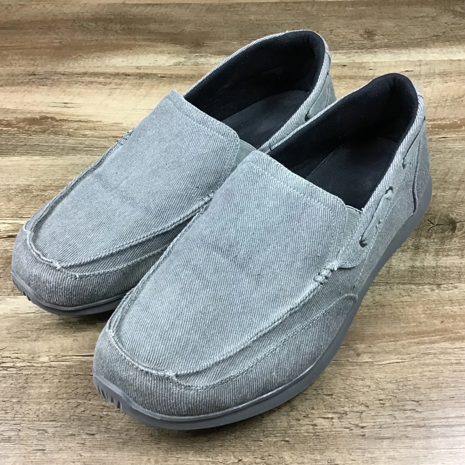 JORDAN Scarpe mocassini Propet Viasol MCX044C da uomo taglia 15EEE in tela grigia