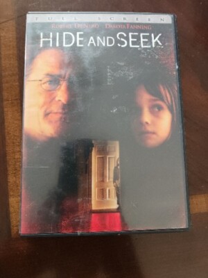 HIDE AND SEEK Widescreen 2005 DVD Robert DeNiro Dakota Fanning - VG