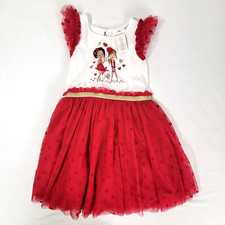 Tommy Bahama Girls Valentine Heart Summer Dress Size 4T 4 T fancy mesh skirt Red