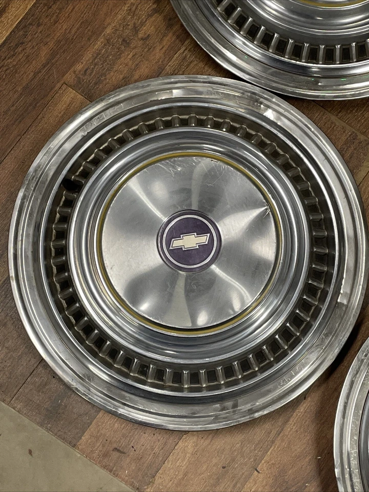 15" Chevy Chevrolet Pickup Suburban Van Hubcaps Wheel Covers Set of 4 - Image 2 of 4
