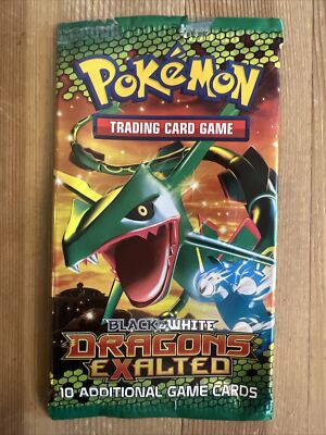 EMPTY Black & White Dragons Exalted Pokemon Booster Pack Wrapper - Rayquaza  | eBay