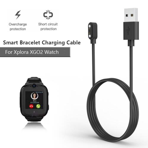 Magnetic Fast Charging Cable Kids Smart Watch Cord for Xplora XGO2 (Black) - Zdjęcie 2 z 11