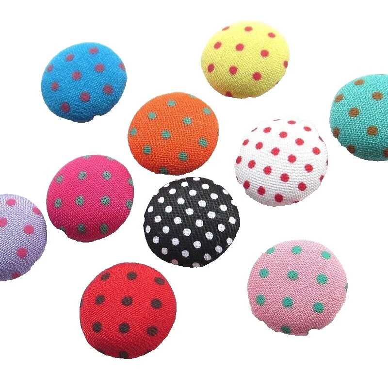 Fabric Mixed Lot Multi-Color Sewing Buttons