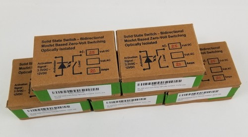 DC SSR Solid State Relay Input 3-12V DC Output 0-25V DC 20A 0-Volt Switching NEW - Picture 5 of 9