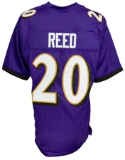 CUSTOM UNSIGNED ED REED PURPLE JERSEY XL