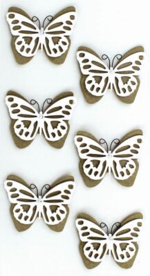 Artoz Artwork 3D-Sticker, Schmetterlinge perle