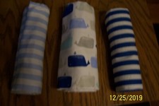 Lot of 3 Cloud Island Baby Blankets - NEW