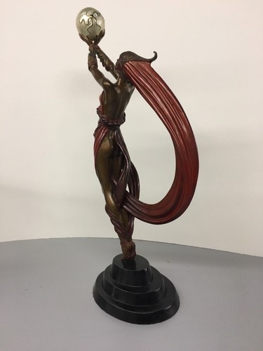 28.000 $ ERTE signierte BRONZE Skulptur DER GLOBUS Original Kunst  - Bild 5 von 5