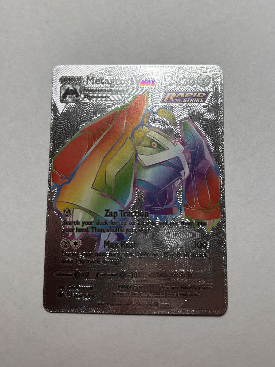 metagross vmax pokemon card value Metagross V & Vmax - Chilling Reign - Pokemon Ultra Rare Card Lot