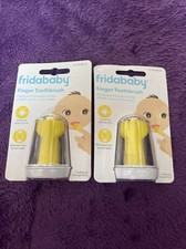 2- Fridababy Finger Toothbrush Double Sided W/ Case Storage Stand