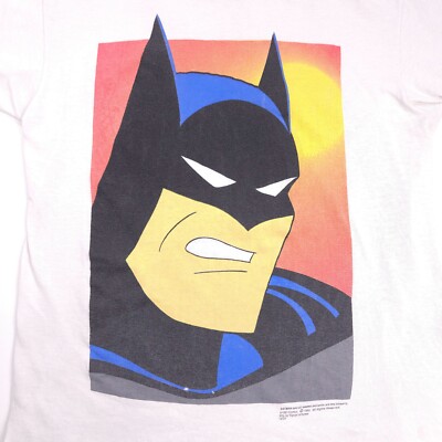 VINTAGE Batman The Animated Series Tee MEDIUM 1993 Cartoons 90s