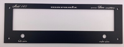 New! Marantz 140 Receiver Front Panel Faceplate (Face Plate) Black