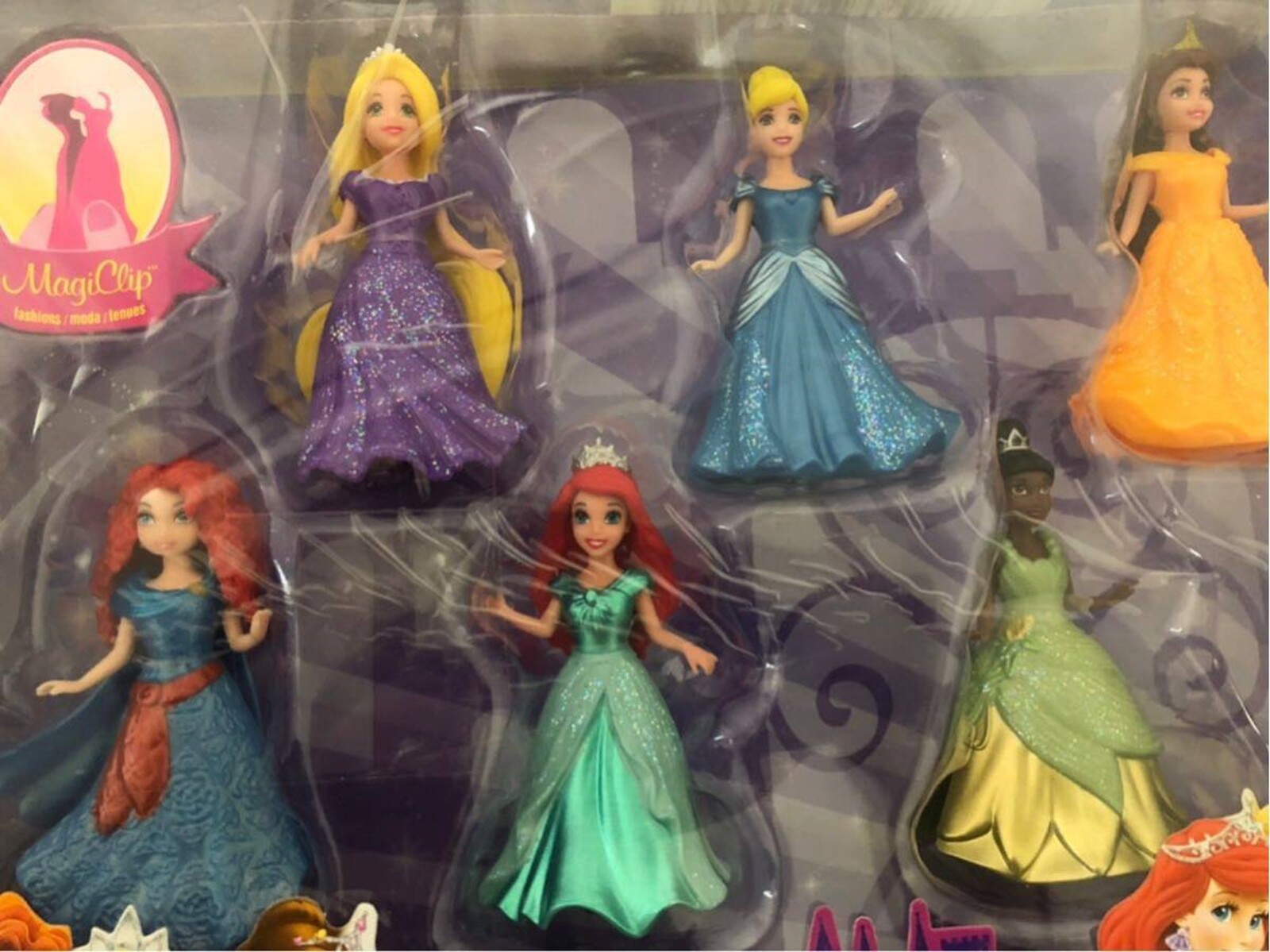disney princess 8 piece doll set