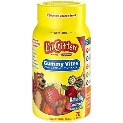 Lil Critters Gummy Vites Multivitamin & Mineral Supplement Fruit Flavor 70ct