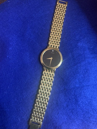 Vintage NOS Seiko Gold Tone Mens Watch 7N00 F189 Running