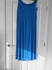 Blue maxi dress beach cover up size 20 TU
