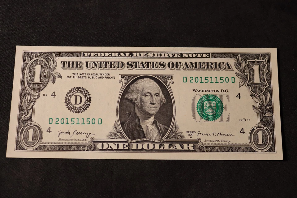 ONE DOLLAR FANCY BIRTHDAY/ANNIVERSARY NOTE [NOV 5, 2015]  SN # D 20151150 D - Image 2 of 3