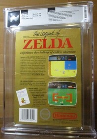 The Legend of Zelda (Nintendo NES, 1987) WATA Certified 7.5 CIB 9.2 Cart