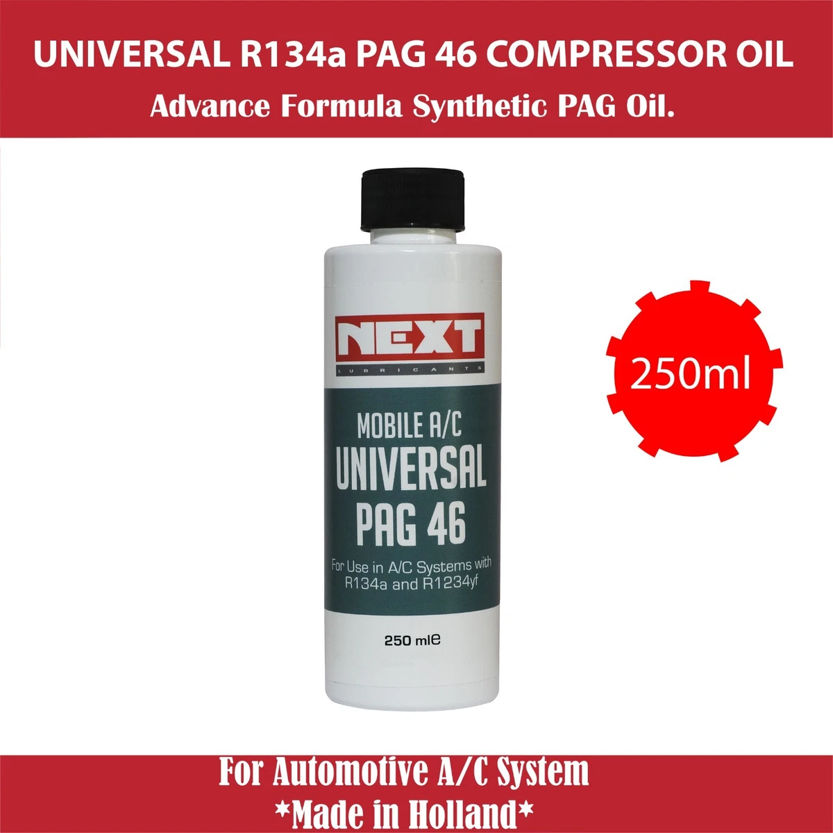 FJC 2501 PAG 46 Oil With Dye - 1 Gallon A/C Compressor Lubricant
