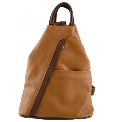 Zaino in Pelle - Anfissa Cognac Marron - Photo 1/3
