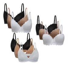 Reggiseno in Pizzo con Ferretto COCONUDA, Confezione da 3 Reggiseni