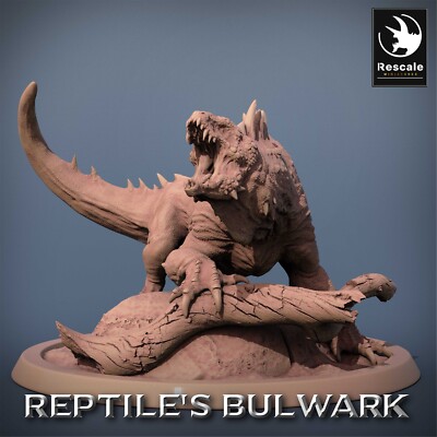 Echse Waran D1 - Reptiles Bulwark - LOTP - 28mm Tabletop unbemalt