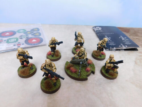 7 x Well painted FFG Star Wars: Legion- Shoretroopers with cards and tokens - Picture 1 of 7