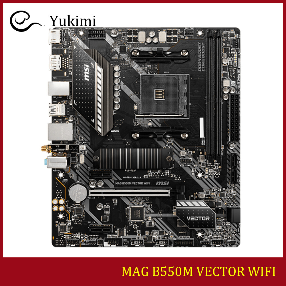 FOR MSI MAG B550M VECTOR WIFI HDMI 64GB DisplayPort Micro-ATX