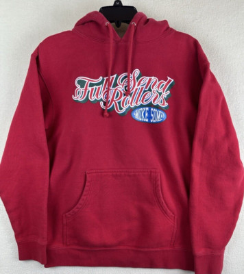 Full Send Rollers Smoke Some Pocket Hoodie Mens Medium Red Long Sleeve