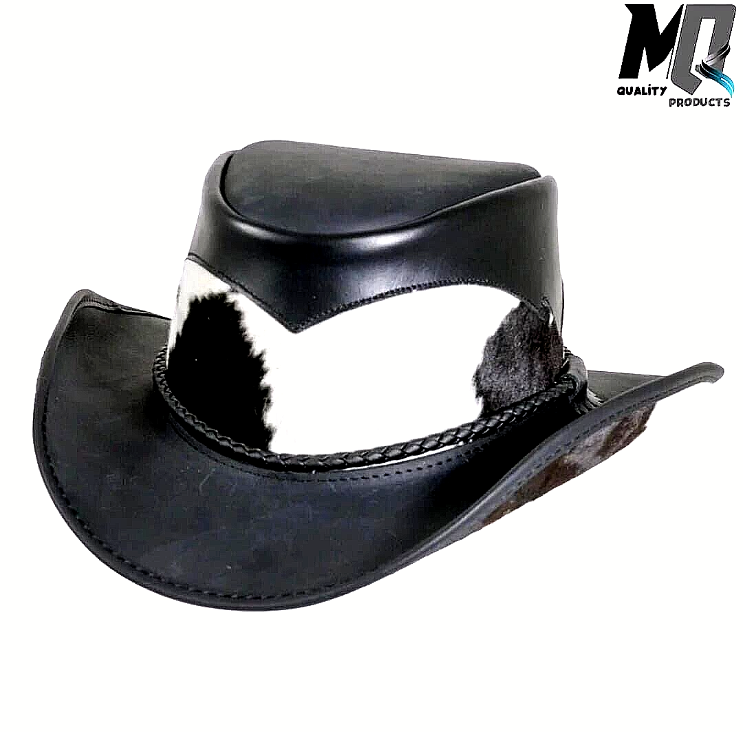 Western Original Leather Genuine Buffalo Hair Skin Leather Cowboy