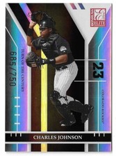 2004 Donruss Elite Charles Johnson Turn of the Century #95 Colorado Rockies /750