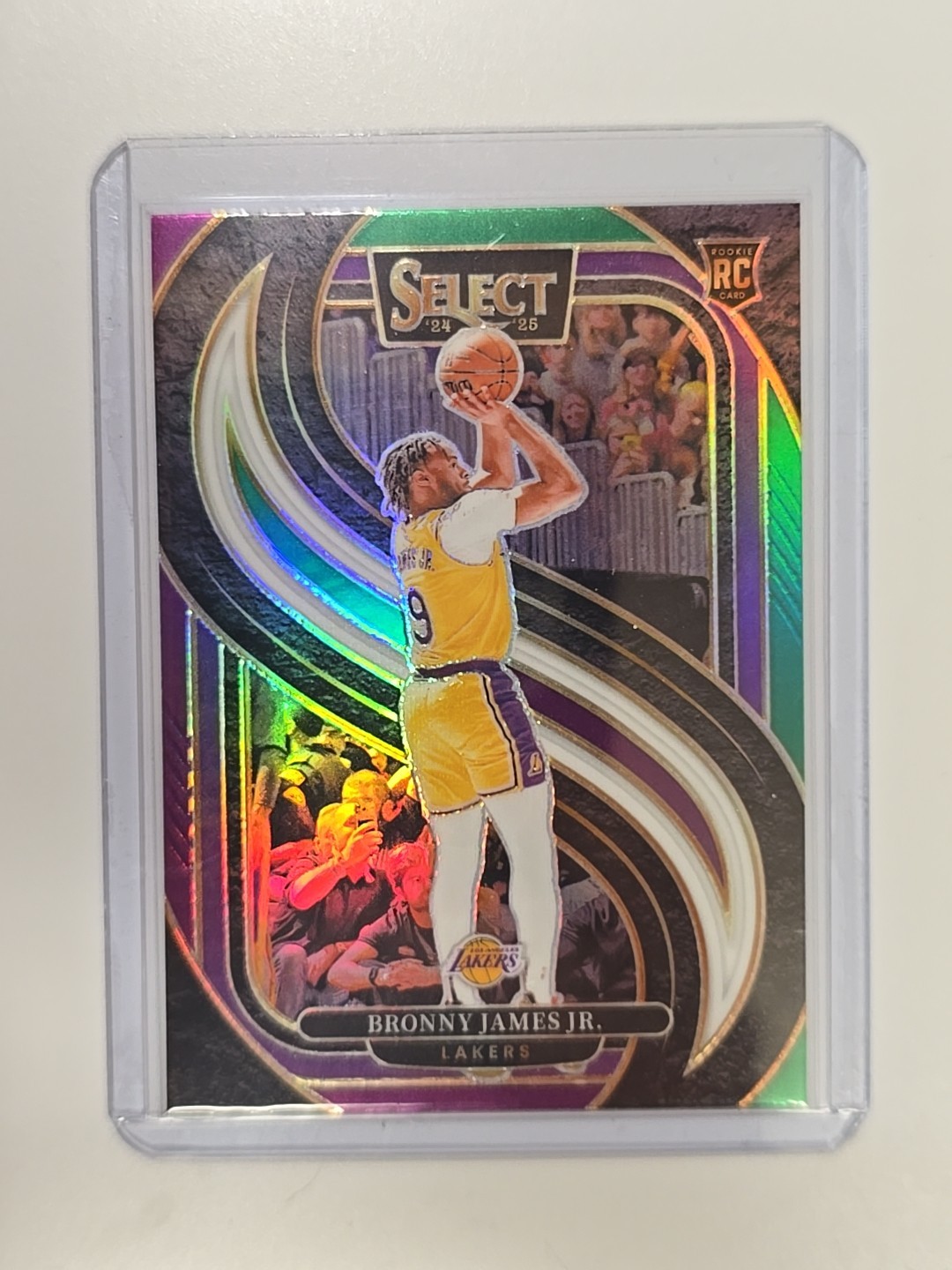 2024-25 Panini Select Premier Level Bronny James #179 Tri-Color Prizm (RC)