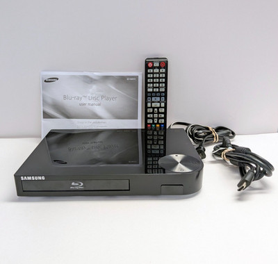 Samsung BD-HM57C Blu-ray Disc Player WiFi Streaming Remote Manual HDMI Tested